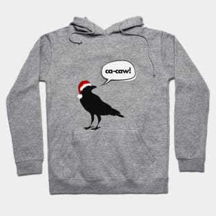 A Ca-Caw Christmas- a classic design with a holiday twist Hoodie